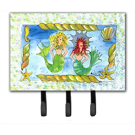 Carolines Treasures 6 x 9 In. Mermaid Leash or Key Holder 8083TH68